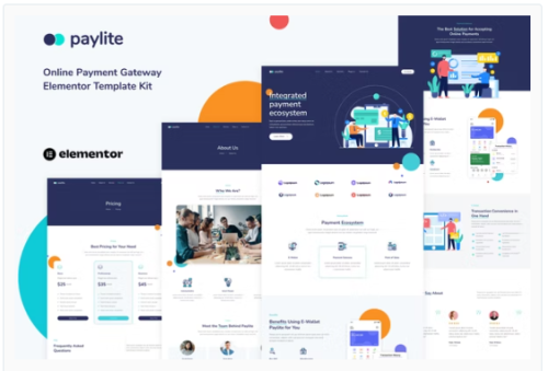Paylite - Online Payment Gateway Elementor Template Kit