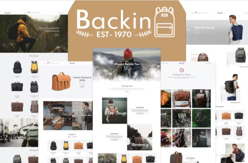 Backin Bags And Backpack Modern Shopify Theme 1