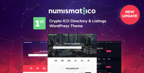 Numismatico - Cryptocurrency Directory & Listings WordPress Theme