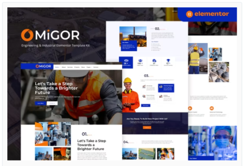 Migor - Engineering & Industrial Elementor Template Kit