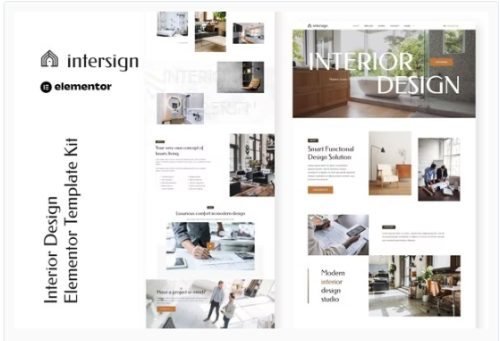 InterSign - Interior Design & Architecture Elementor Template Kit