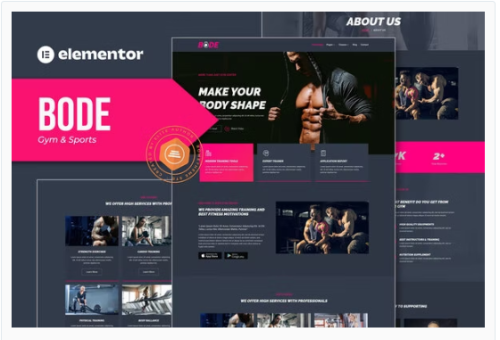 Bode - Gym & Sports Elementor Template Kit