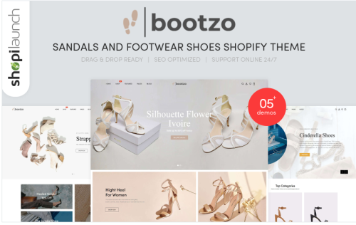 Bootzo - Sandals And Footwear Shoes Responsive Shopify Theme