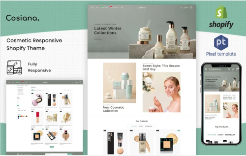 Cosiana - Cosmetics Ecommerce Shopify Theme