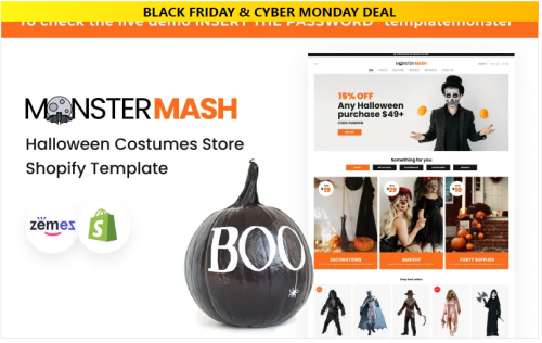 Monster Mash - Halloween Costumes Store Shopify Template