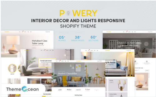 Powery - Interior Decor & Lights Responsive Shopify Theme