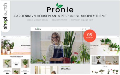 Pronie - Gardening & Houseplants Responsive Shopify Theme