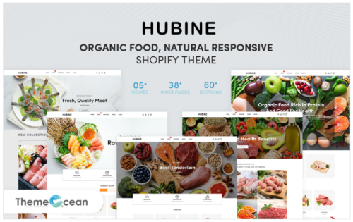 Hubine - Organic Food, Natural Responsive Shopify Theme