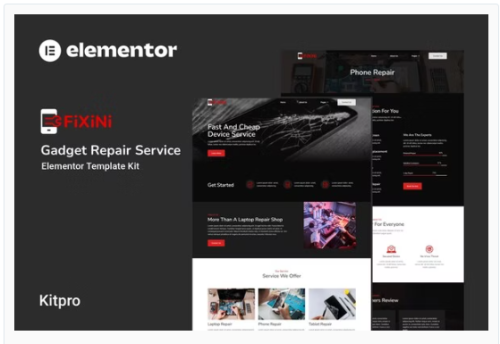 Fixini - Gadget Repair Service Elementor Template Kit