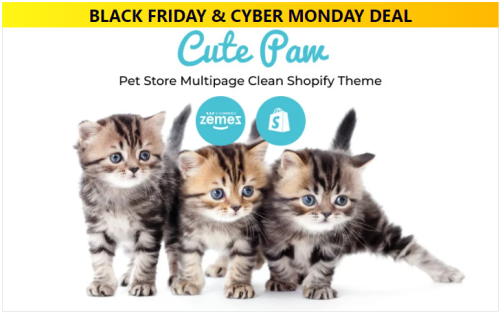 Cute Paw - Pet Store Multipage Clean Shopify Theme