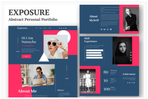 Exposure - Personal Portfolio Elementor Template Kit