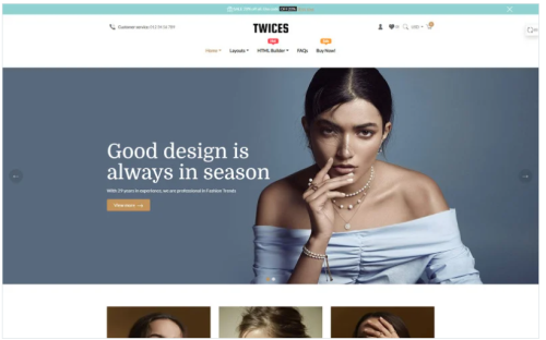 Twices - Free Multipupose Section Shopify theme