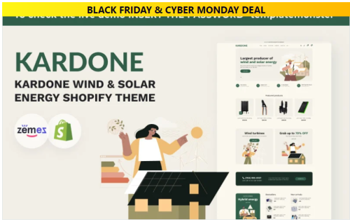 Kardone Wind & Solar Energy eCommerce Theme