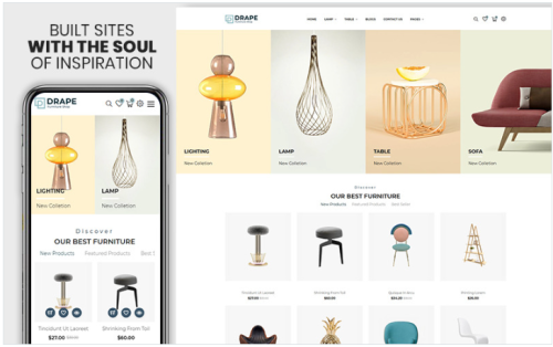 Drap - Furniture & Interior Bootstrap Shopify Theme