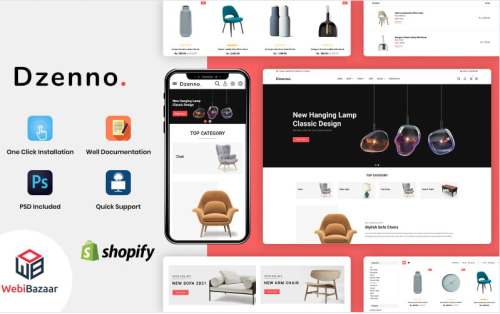 Dzenno - Furniture Multipurpose Responsive Shopify Template