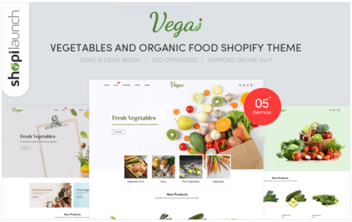 Vegai - Vegetables And Organic Food eCommerce Shopify Theme