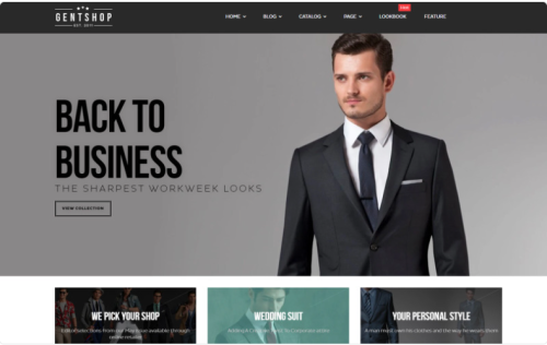 Elegant - Office Men's Fashion Shopify Theme