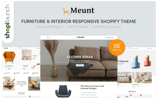 Meunt - Furniture & Interior Responsive Shopify Theme
