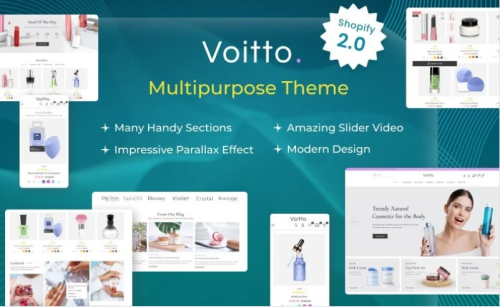 Voitto - Health and Beauty Responsive Modern Multipurpose Shopify Theme
