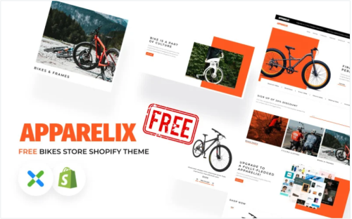 Apparelix Free Bikes Store Shopify Theme