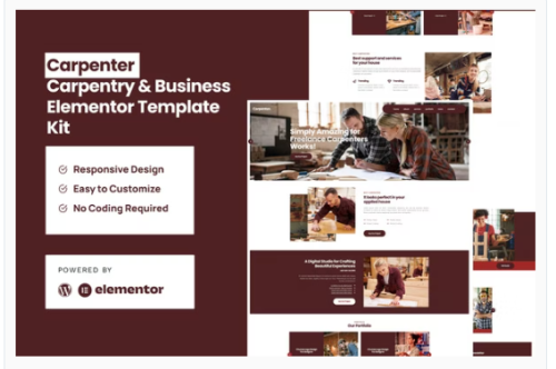 Carpenter - Business Elementor Pro Template Kit