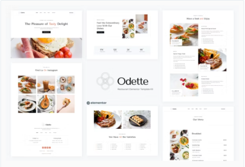 Odette - Restaurant Elementor Template Kit