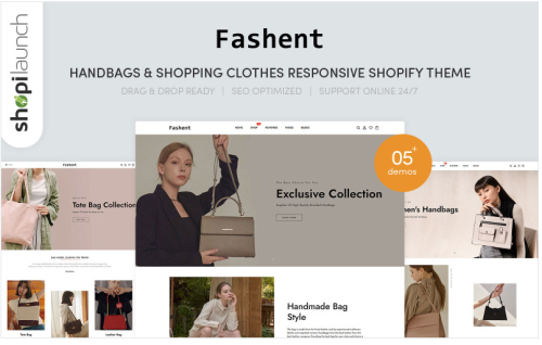 Fashent - Handbags & Shopping Clothes Responsive Shopify Theme