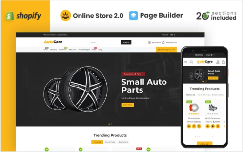 Autocare Parts and Accessories Store Shopify Theme