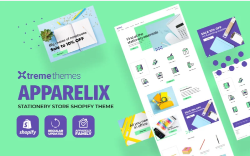 Apparelix - Stationery Clean Shopify Theme