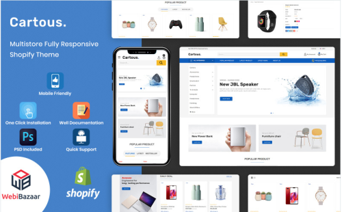 Cartous - Minimal Modern Multipurpose Shopify Theme