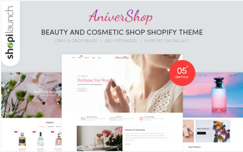 AniverShop - Beauty & Cosmetics Shop Responsive Shopify Theme