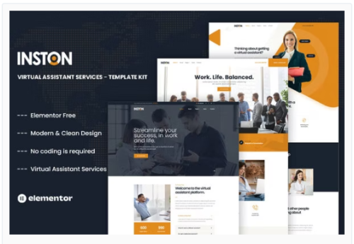 Inston - Virtual Assistant Services Elementor Template Kit