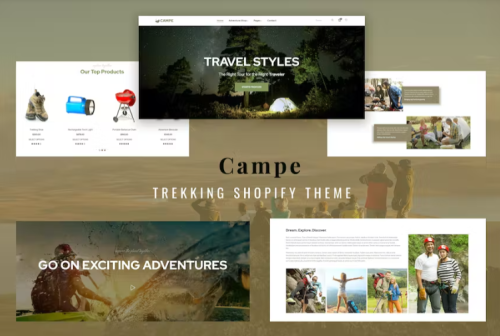 Campe Camping Adventure Shopify Theme 1
