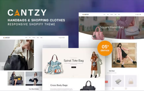 Cantzy Handbags Shopping Clothes Shopify Theme
