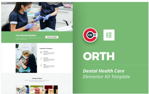 Orth - Dental Health Care Elementor Kit