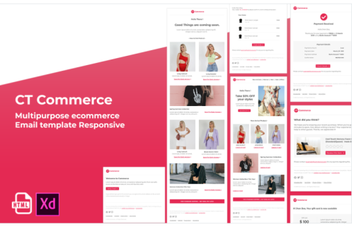 CT Commerce - Multipurpose ecommerce responsive Email Newsletter Template