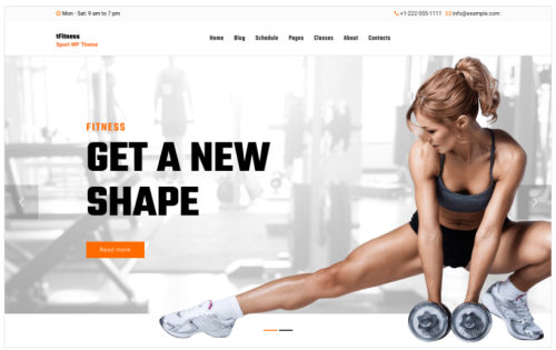 tFitness - Fitness and Sport WordPress Theme
