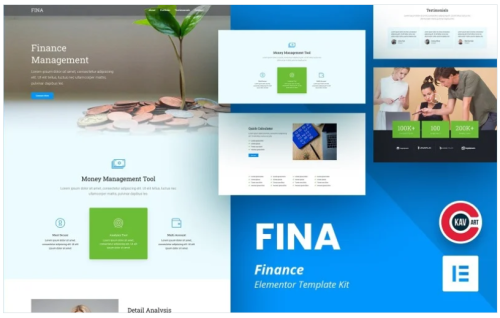 Fina - Finance Elementor Kit