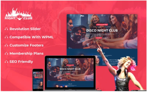 Night Club - Party WordPress Theme