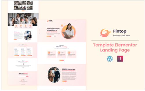 Fintop - Digital Business Solution Elementor Template