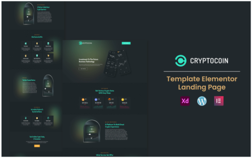 CryptoCoin - Crypto Currency Elementor Template