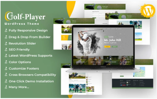 Golf player - Golf and Sport WordPress Theme