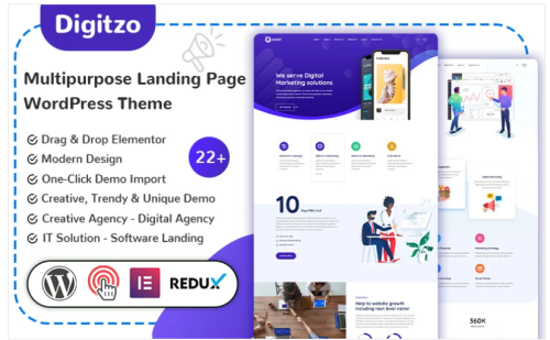 Digitzo - Multipurpose Landing Page WordPress Theme