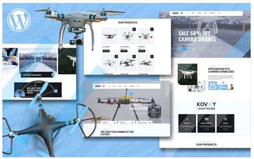 Kovoy Drone Accessories Shop and UAV Business WooCommerce Theme