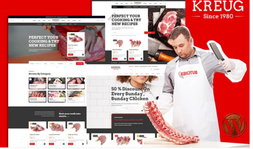Kreug Meat And Poultry Store WooCommerce Theme