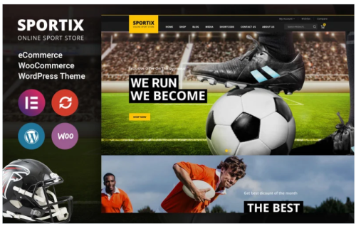 Sportix - Sports Store Woocommerce Theme