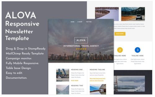 Alova - Travel Email Newsletter Template