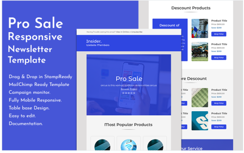 ProSale - Responsive Ecommerce Email Newsletter Template