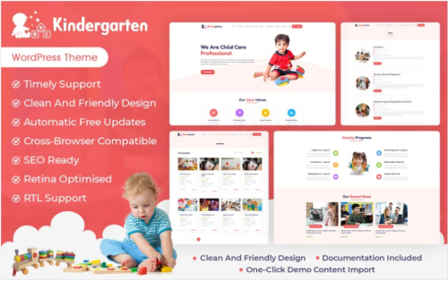 Kindergarten & Play School WordPress Theme