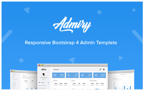 Admiry - Responsive Bootstrap 4 Dashboard Admin Template